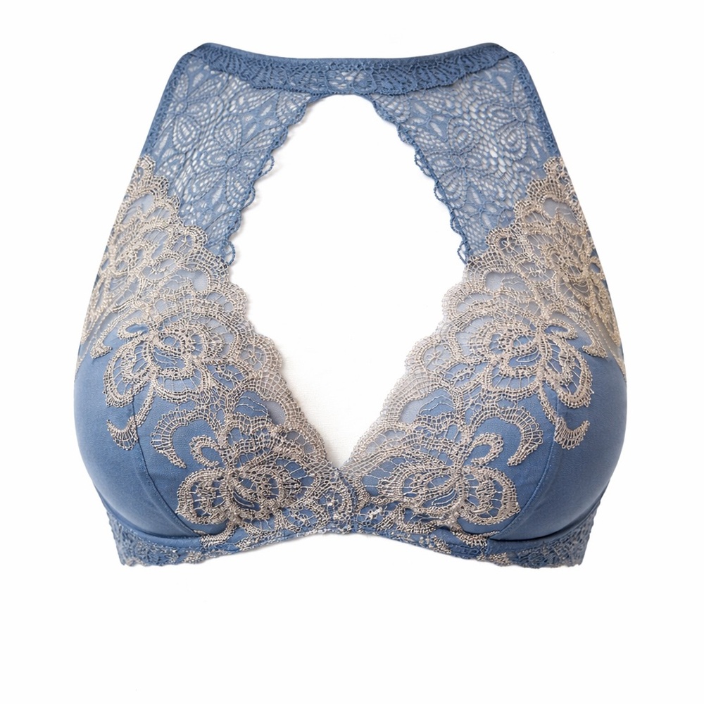 Intimissimi Blue Lace Push-Up Bra 34C